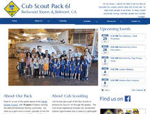 Tablet Screenshot of cubscoutpack61.org